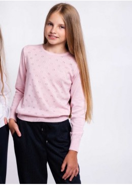 TopHat розовый свитер для девочки 21038